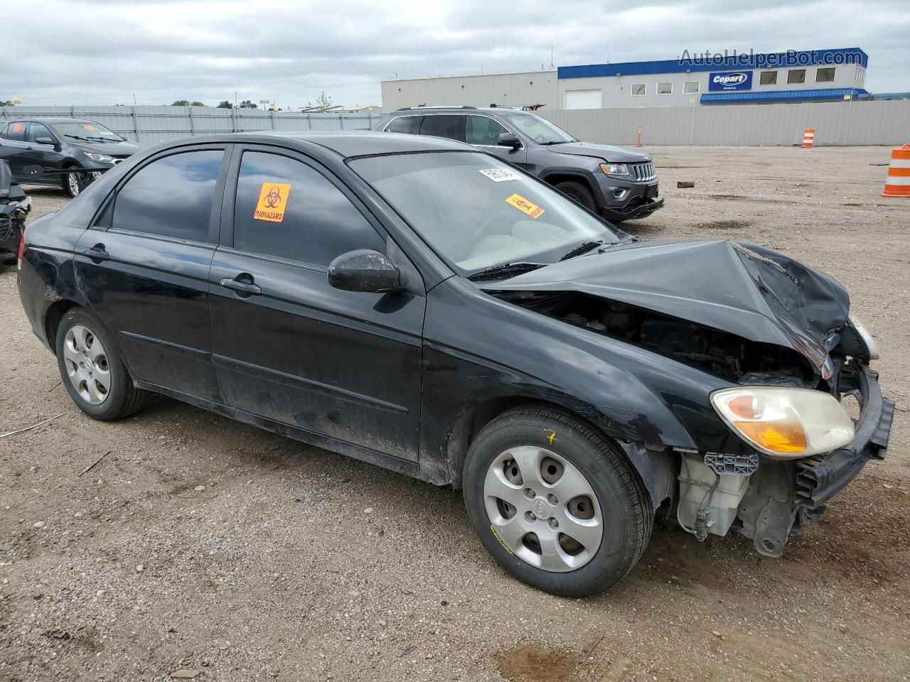 2007 Kia Spectra Ex Black vin: KNAFE121475476429