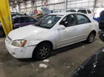 2005 Kia Spectra Lx White vin: KNAFE121555095962