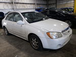 2005 Kia Spectra Lx White vin: KNAFE121555095962