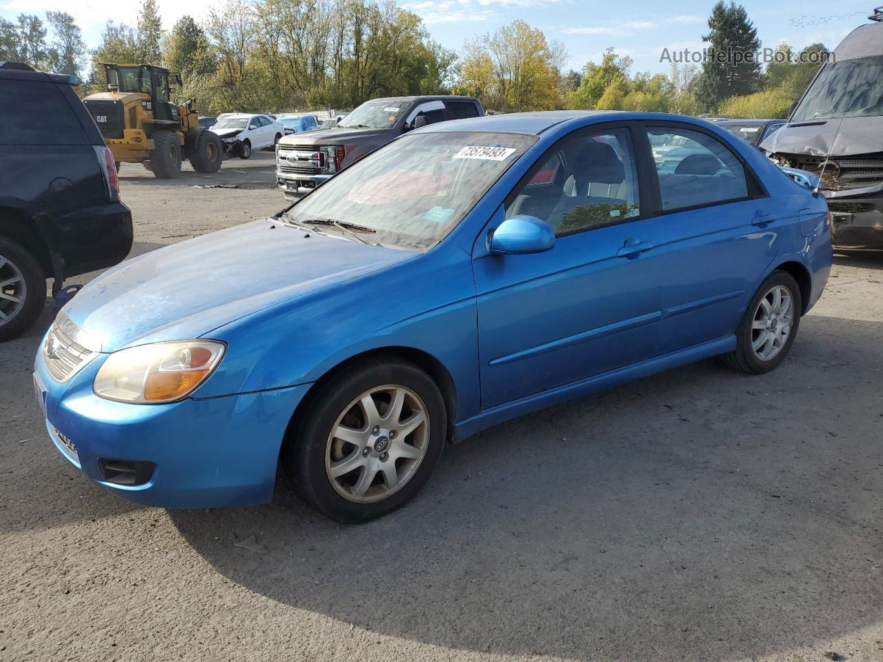 2005 Kia Spectra Lx Blue vin: KNAFE121555110458