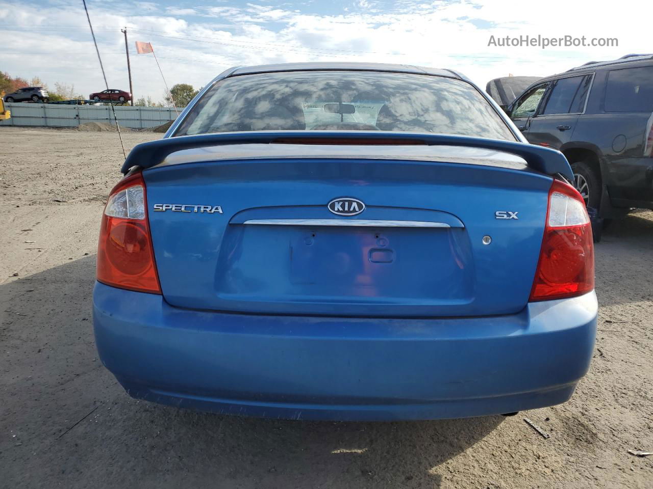 2005 Kia Spectra Lx Blue vin: KNAFE121555110458