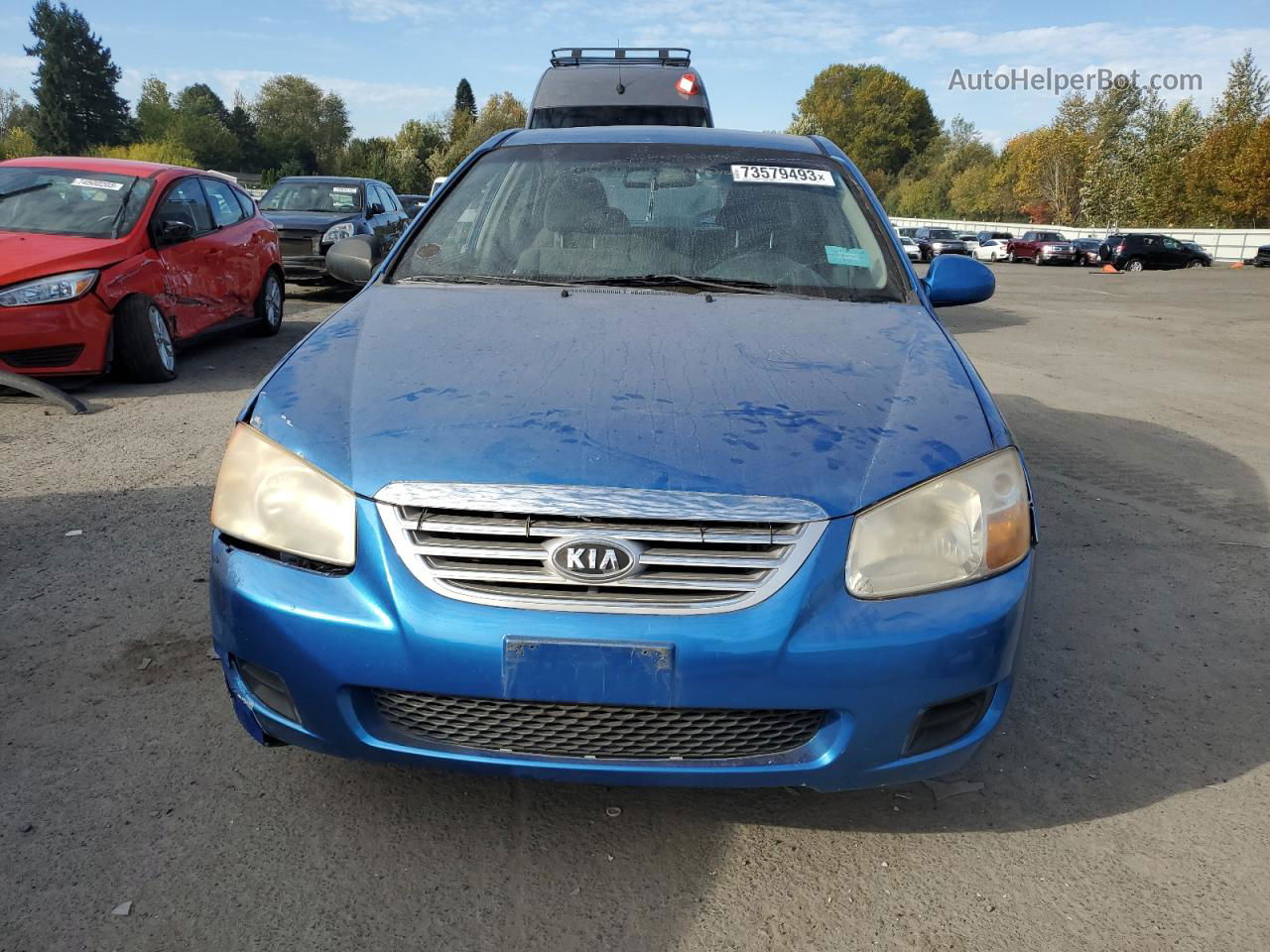 2005 Kia Spectra Lx Blue vin: KNAFE121555110458