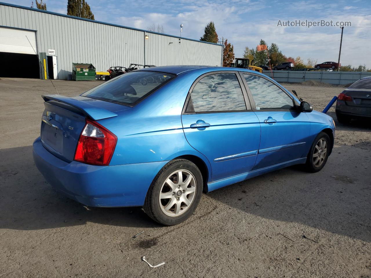 2005 Kia Spectra Lx Blue vin: KNAFE121555110458