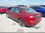 2005 Kia Spectra Sx/ex/lx Red vin: KNAFE121555141046