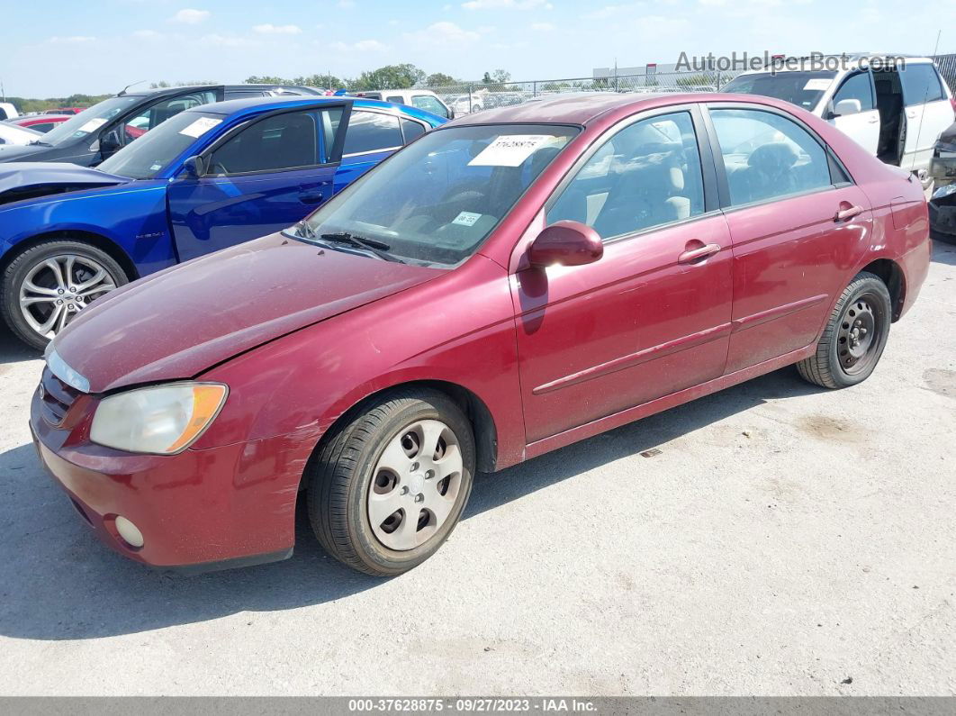 2005 Kia Spectra Sx/ex/lx Red vin: KNAFE121555141046