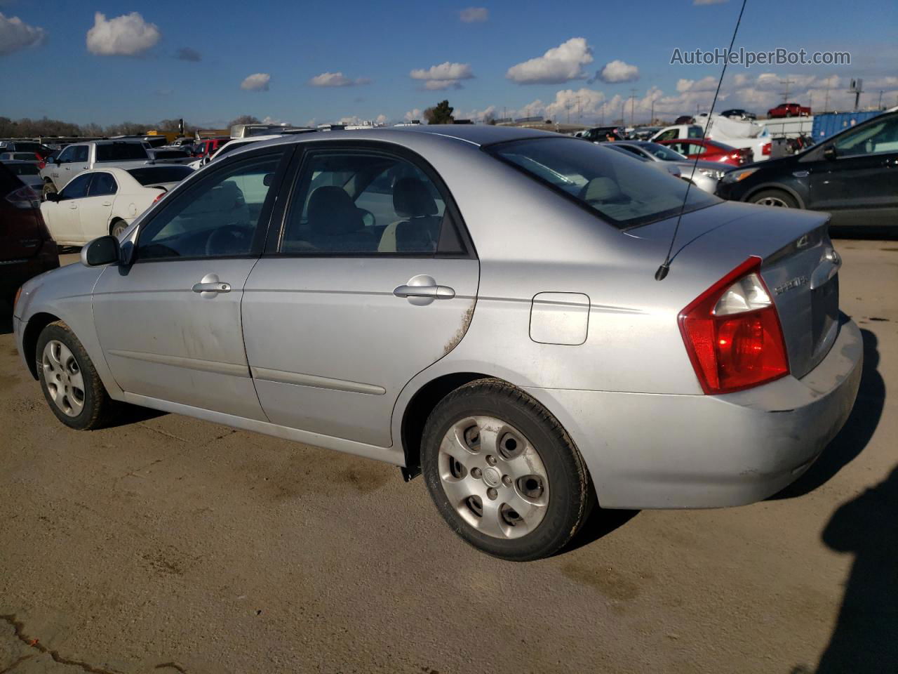 2005 Kia Spectra Lx Silver vin: KNAFE121555172555