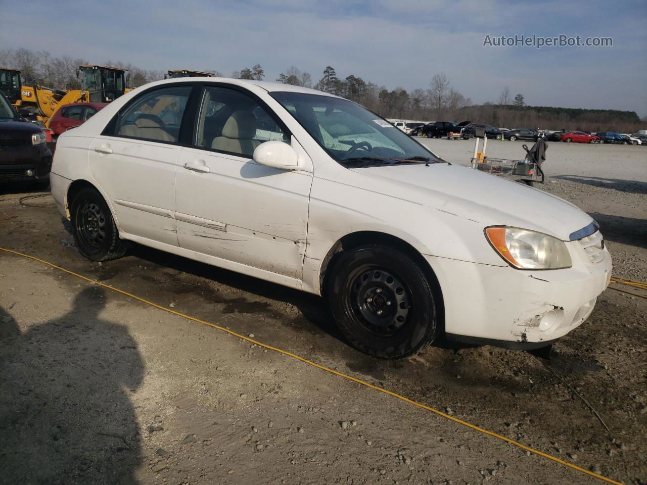 2006 Kia Spectra Lx Белый vin: KNAFE121565270731