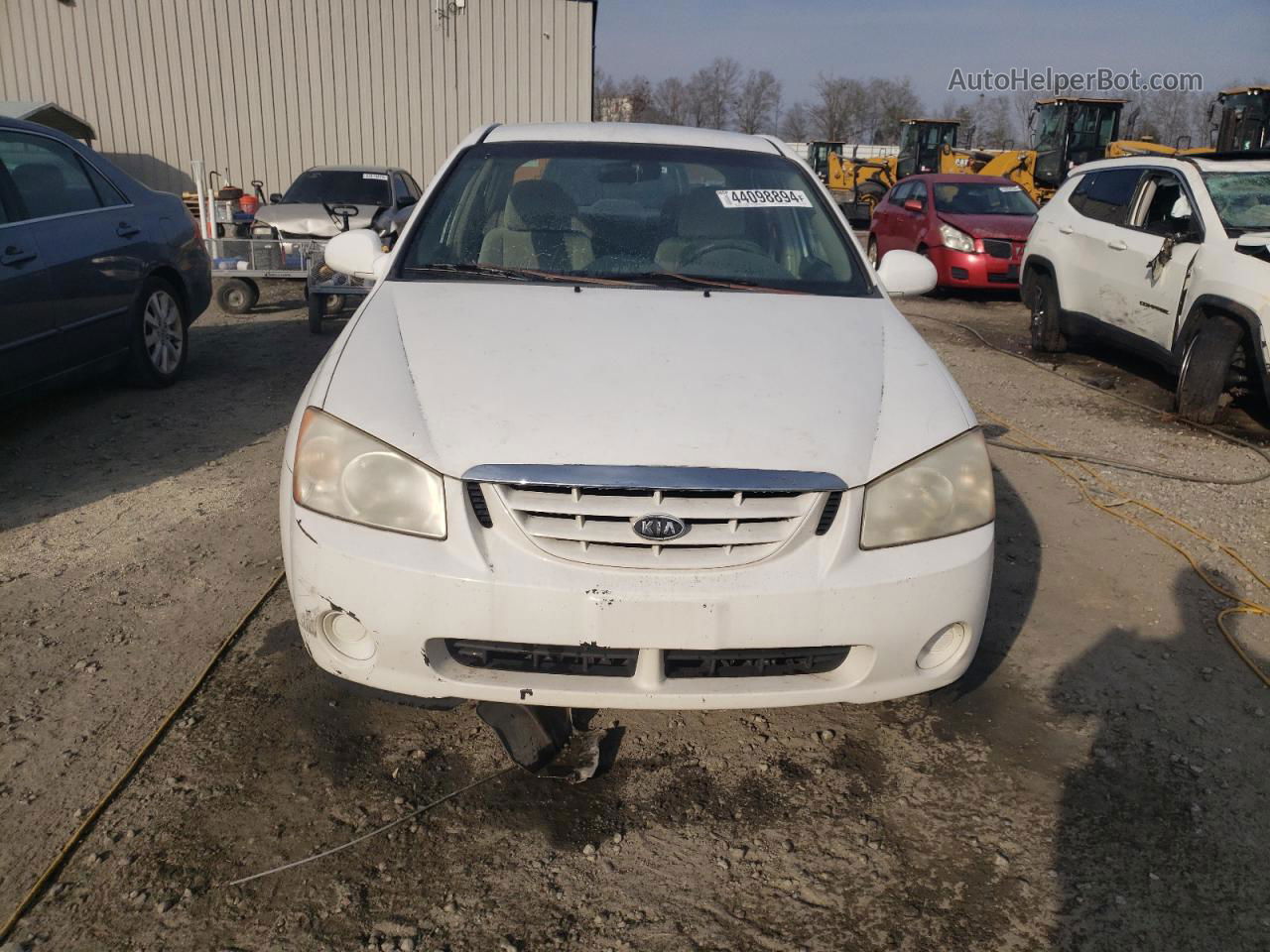 2006 Kia Spectra Lx White vin: KNAFE121565270731