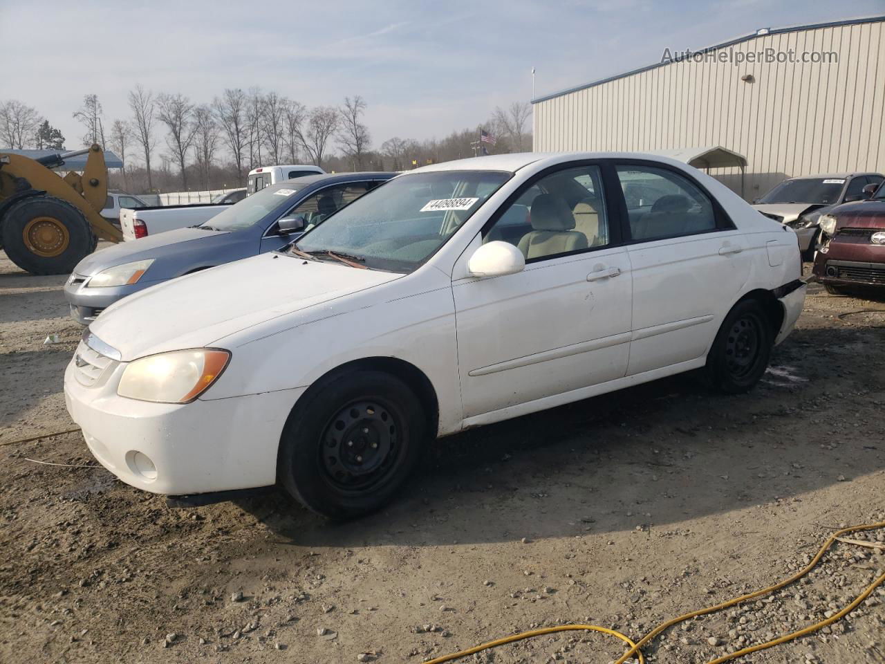 2006 Kia Spectra Lx White vin: KNAFE121565270731