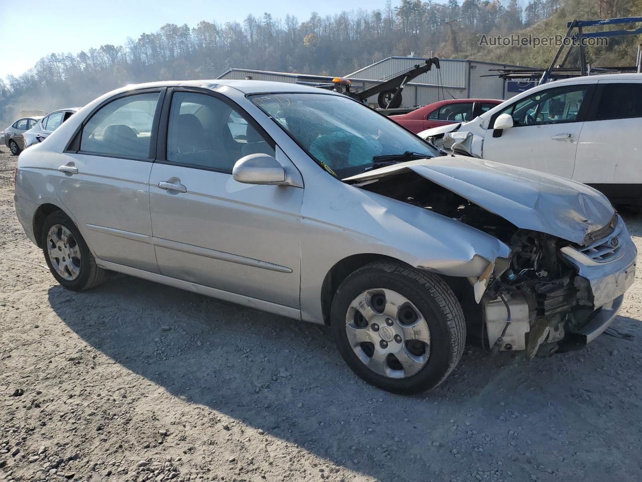 2006 Kia Spectra Lx Silver vin: KNAFE121565273242