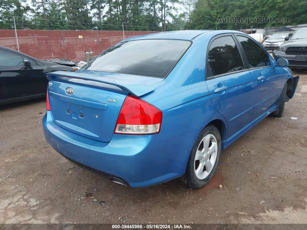 2007 Kia Spectra Sx Blue vin: KNAFE121575007253