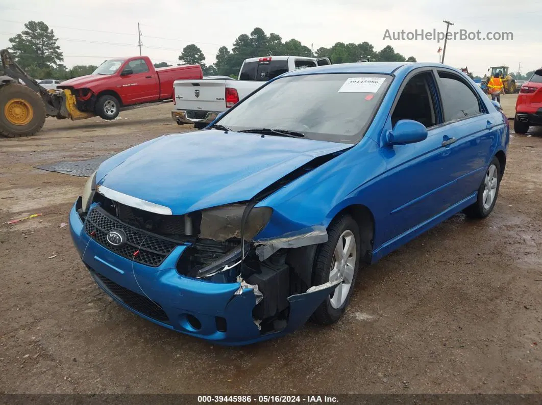 2007 Kia Spectra Sx Blue vin: KNAFE121575007253