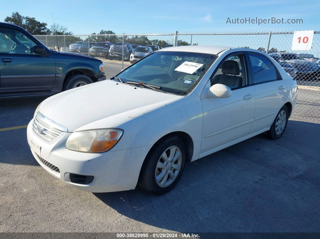 2007 Kia Spectra Ex White vin: KNAFE121575436084