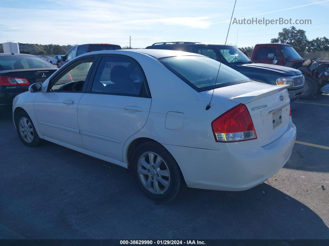 2007 Kia Spectra Ex White vin: KNAFE121575436084