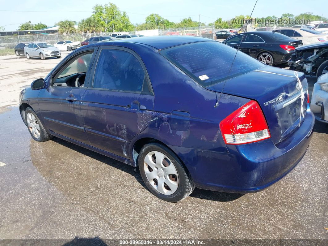 2007 Kia Spectra Ex Blue vin: KNAFE121575445318