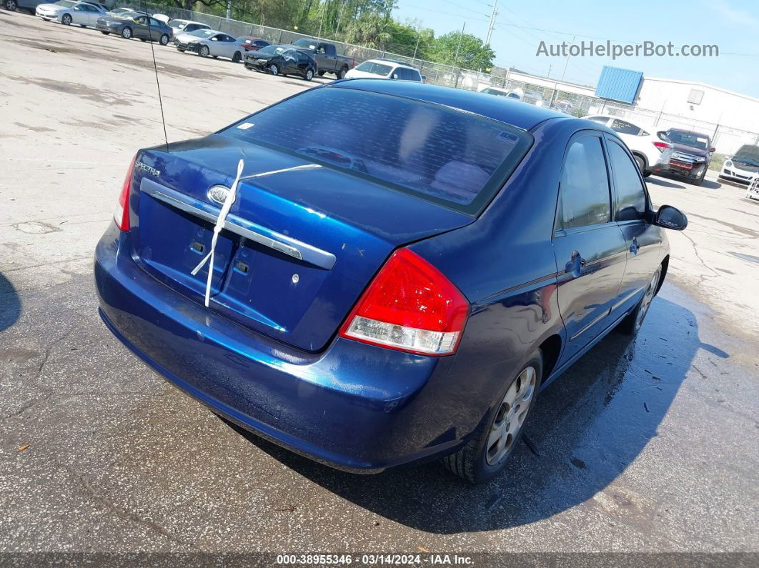 2007 Kia Spectra Ex Blue vin: KNAFE121575445318