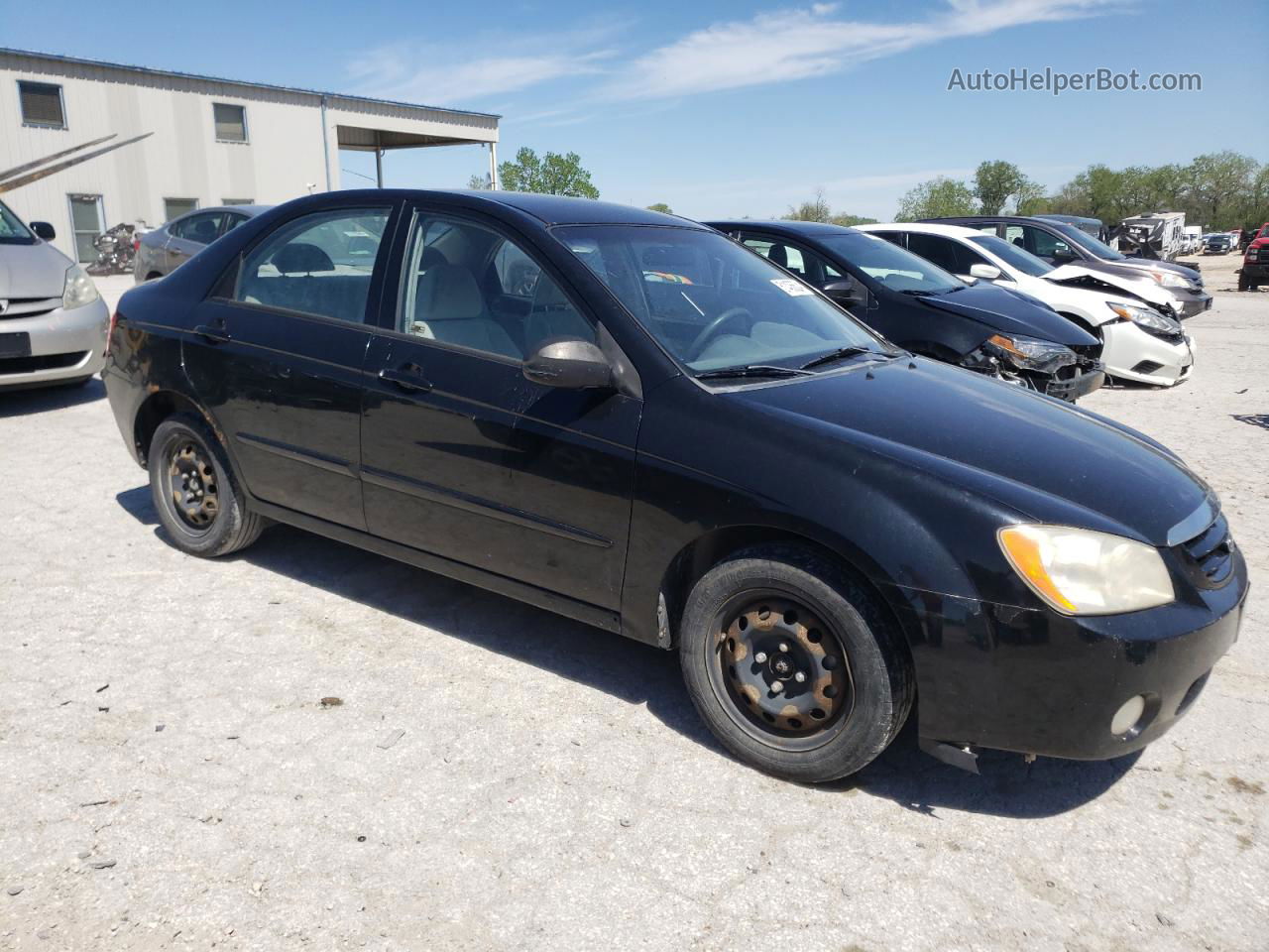 2005 Kia Spectra Lx Black vin: KNAFE121655127723