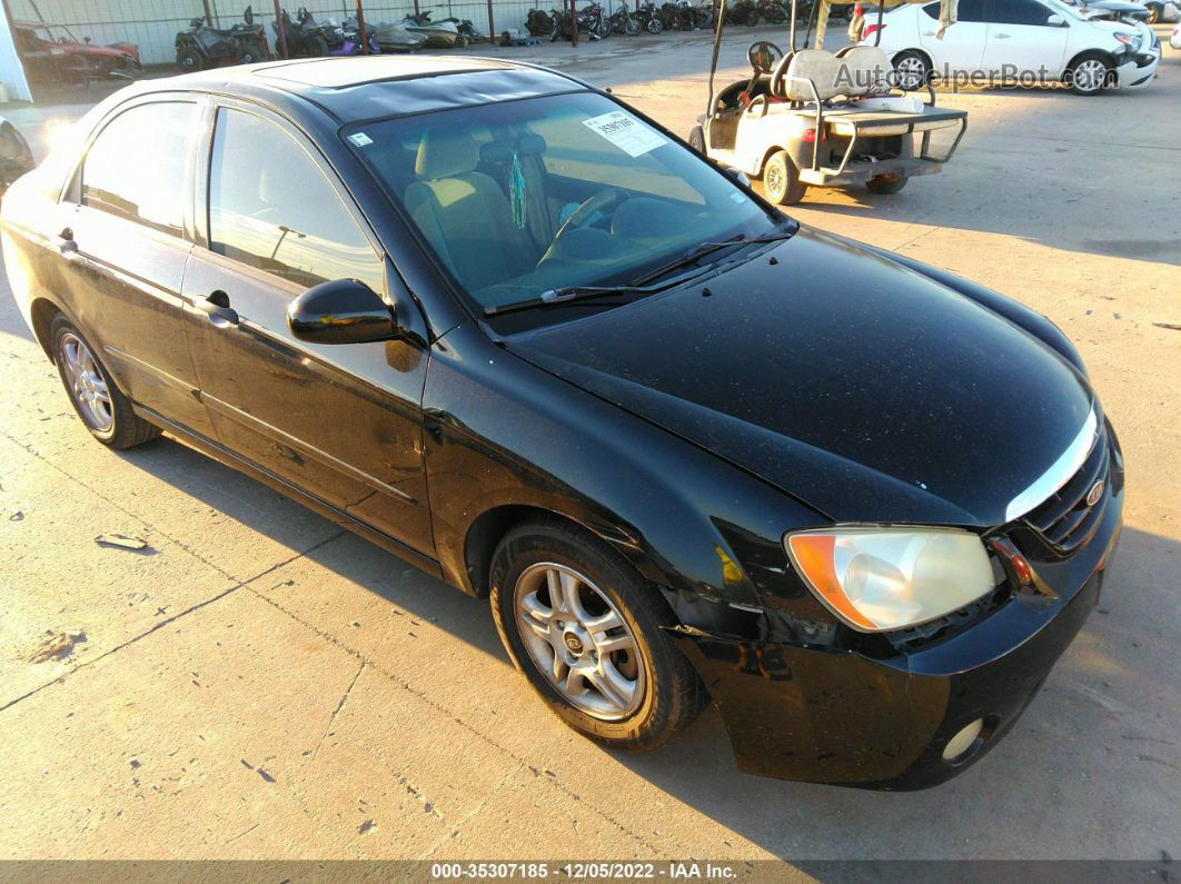 2005 Kia Spectra Lx/ex/sx Black vin: KNAFE121655151715