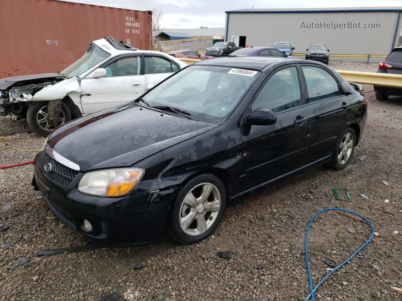 2007 Kia Spectra Ex Black vin: KNAFE121675000084