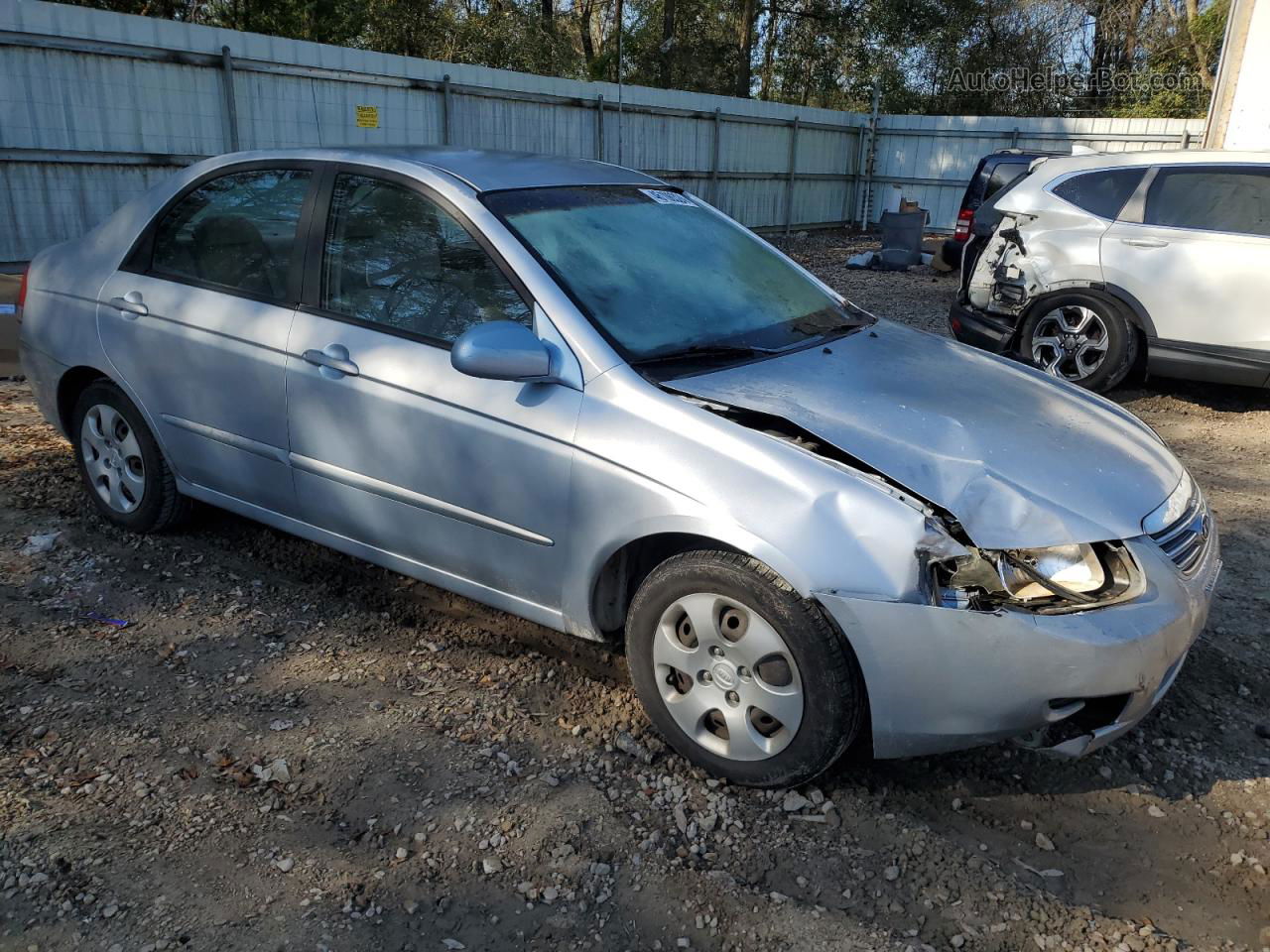 2007 Kia Spectra Ex Silver vin: KNAFE121675380219