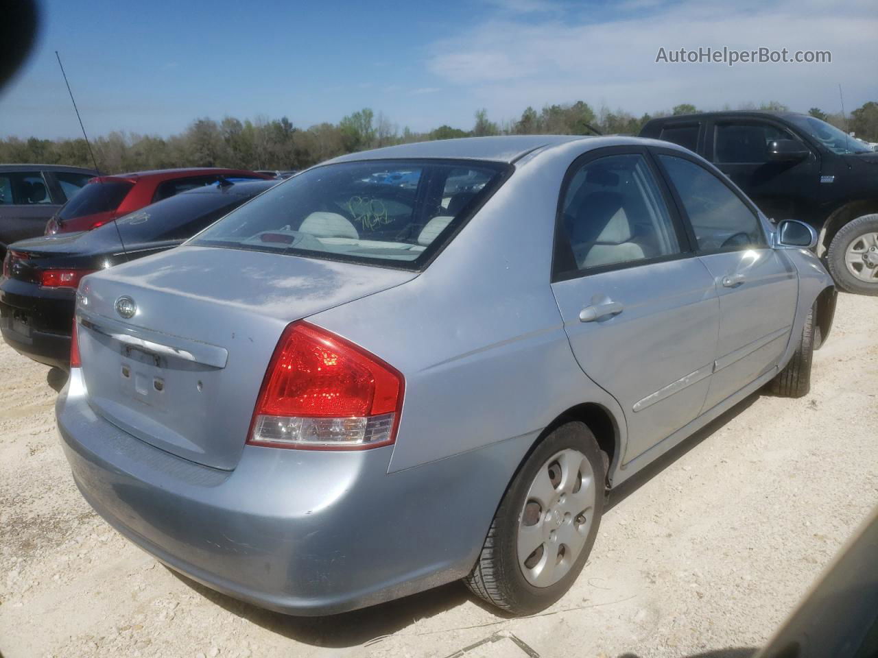 2007 Kia Spectra Ex Silver vin: KNAFE121675380219