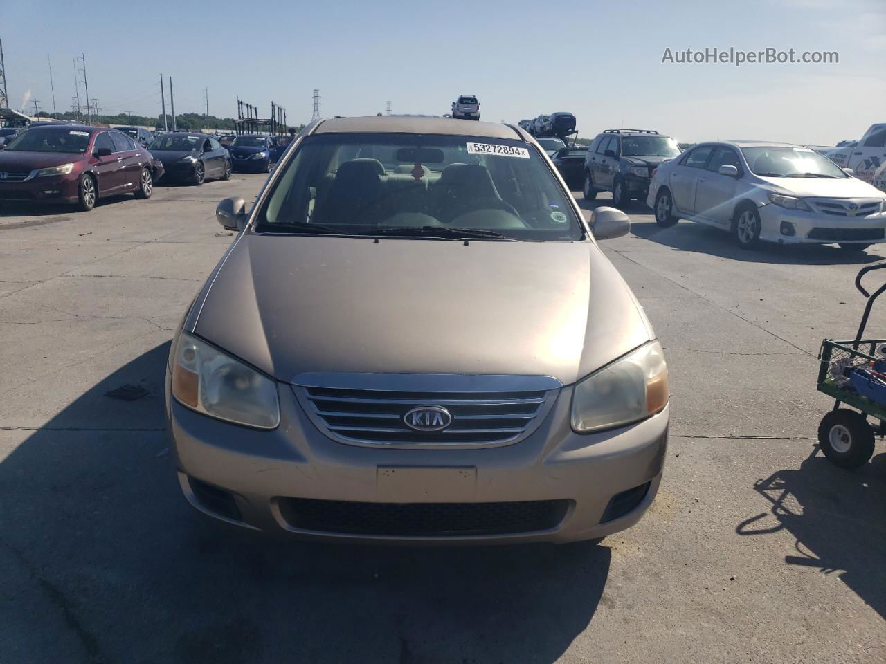 2007 Kia Spectra Ex Beige vin: KNAFE121675413820