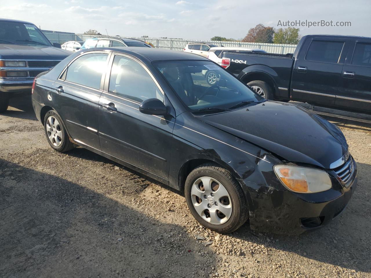 2007 Kia Spectra Ex Black vin: KNAFE121675442461