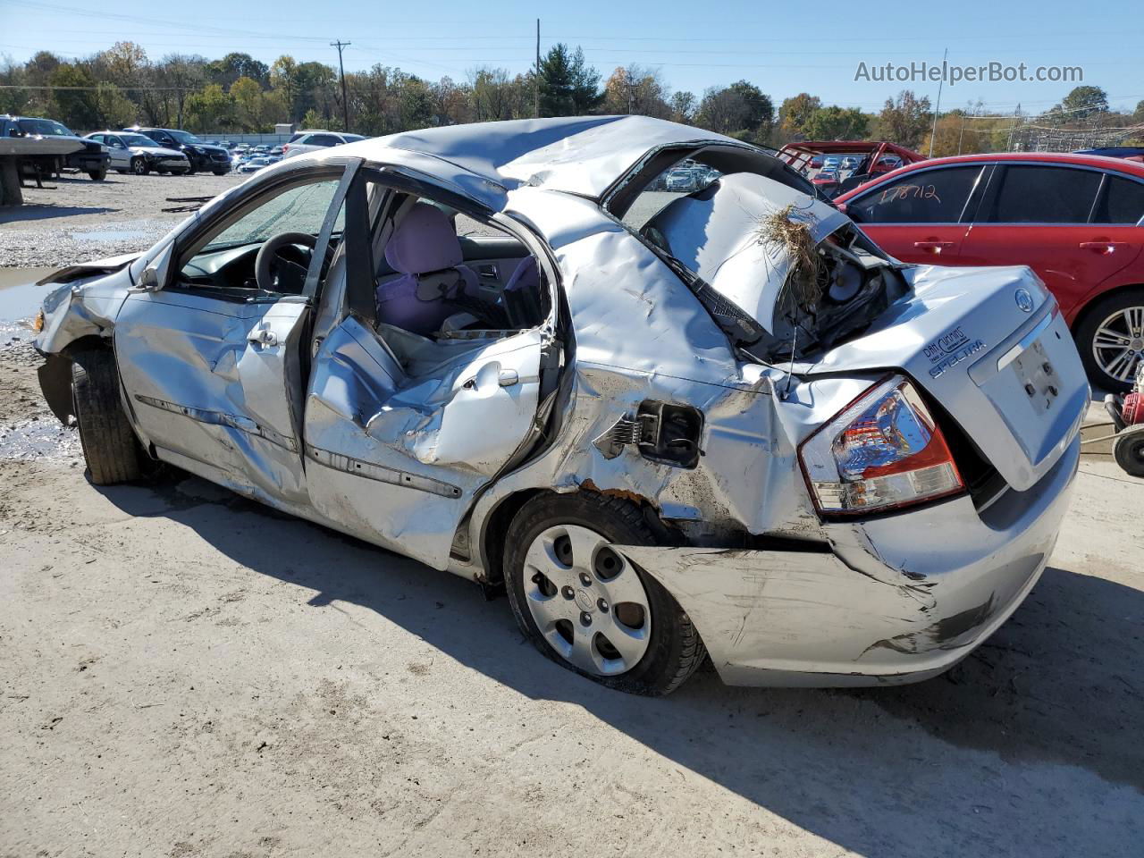 2007 Kia Spectra Ex Silver vin: KNAFE121675442959