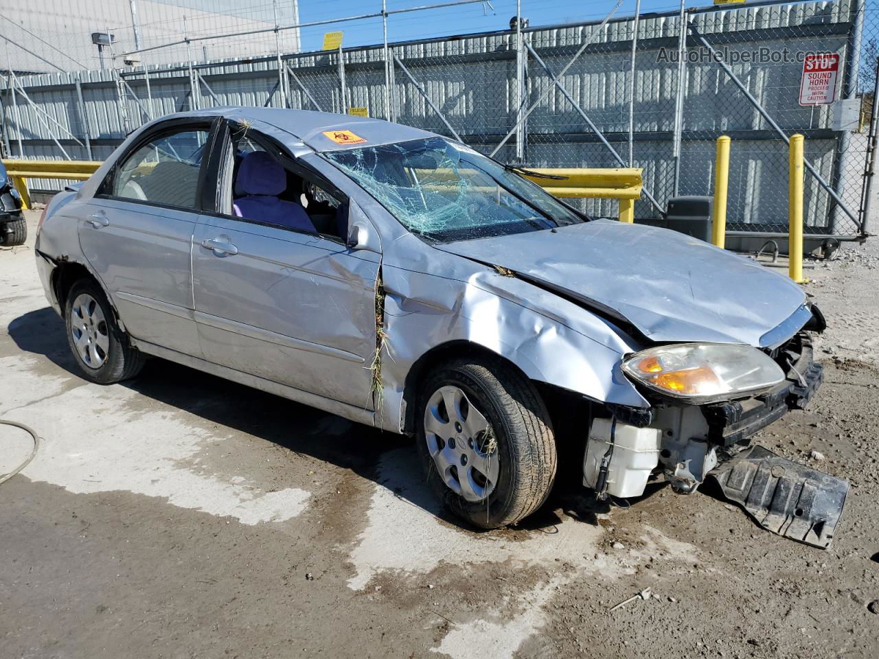 2007 Kia Spectra Ex Silver vin: KNAFE121675442959