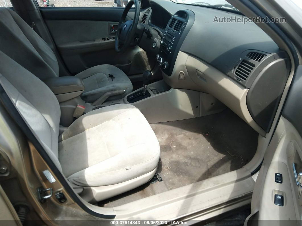 2007 Kia Spectra Ex Золотой vin: KNAFE121675452116