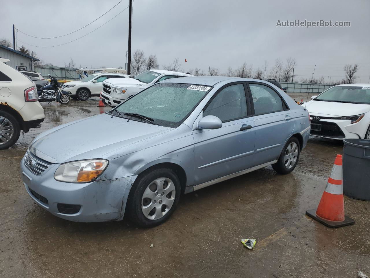 2007 Kia Spectra Ex Blue vin: KNAFE121675460281