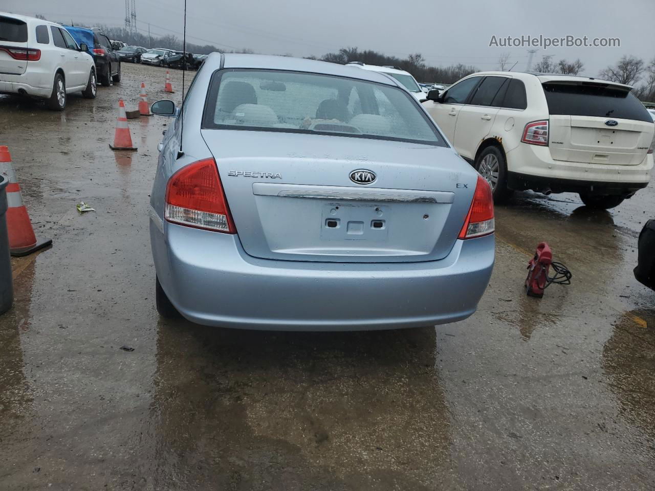 2007 Kia Spectra Ex Blue vin: KNAFE121675460281