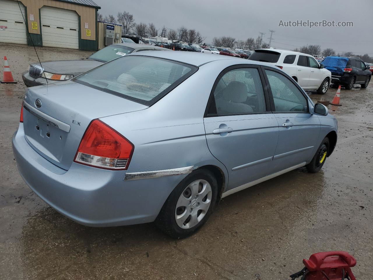 2007 Kia Spectra Ex Blue vin: KNAFE121675460281