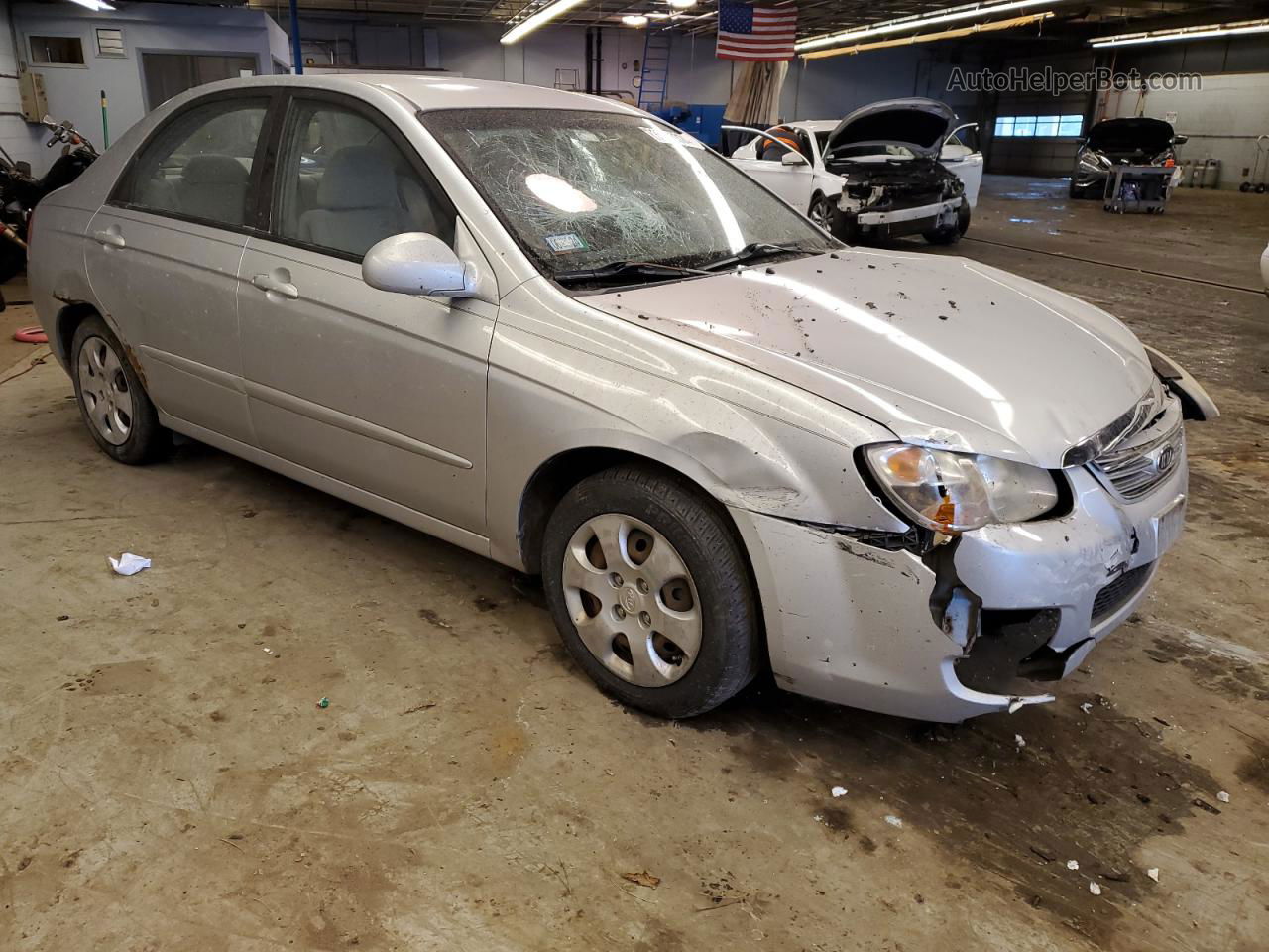 2007 Kia Spectra Ex Silver vin: KNAFE121675464766