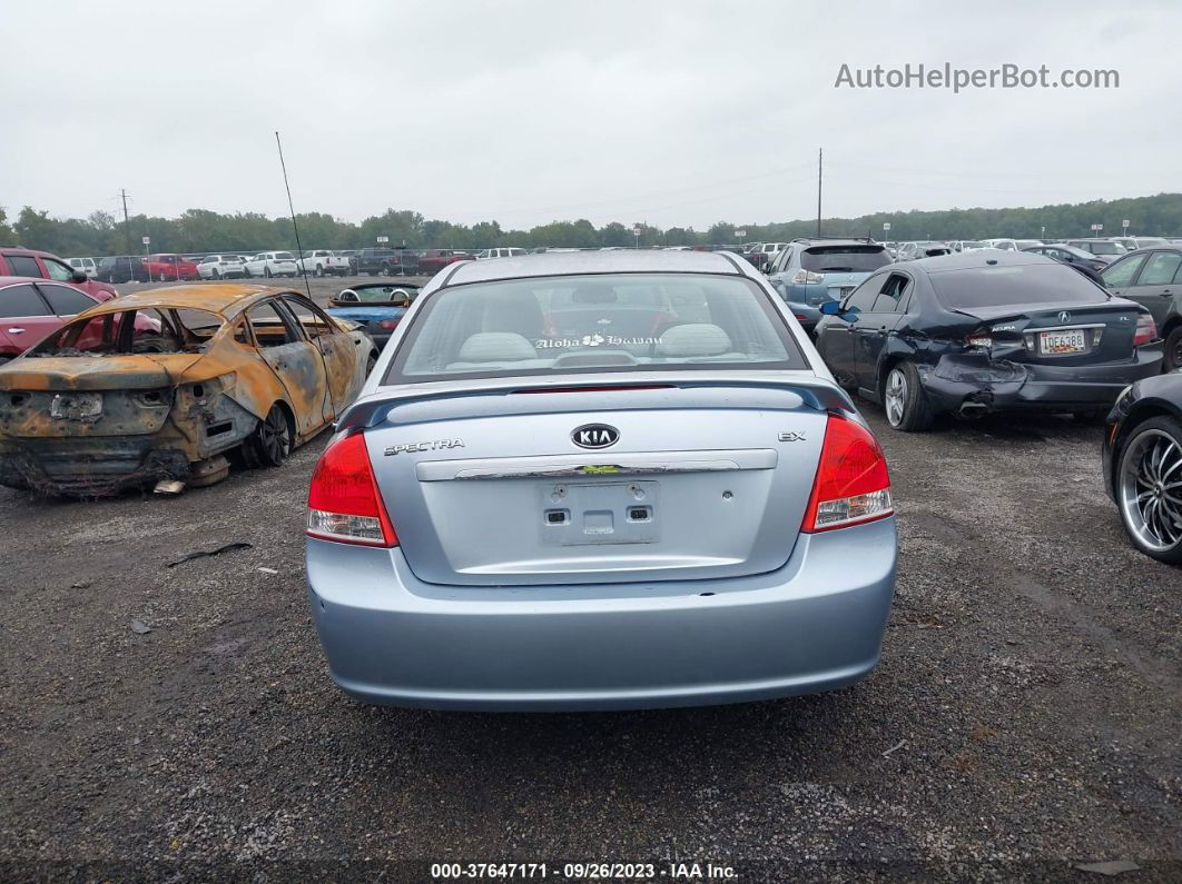 2007 Kia Spectra Ex Light Blue vin: KNAFE121675479462