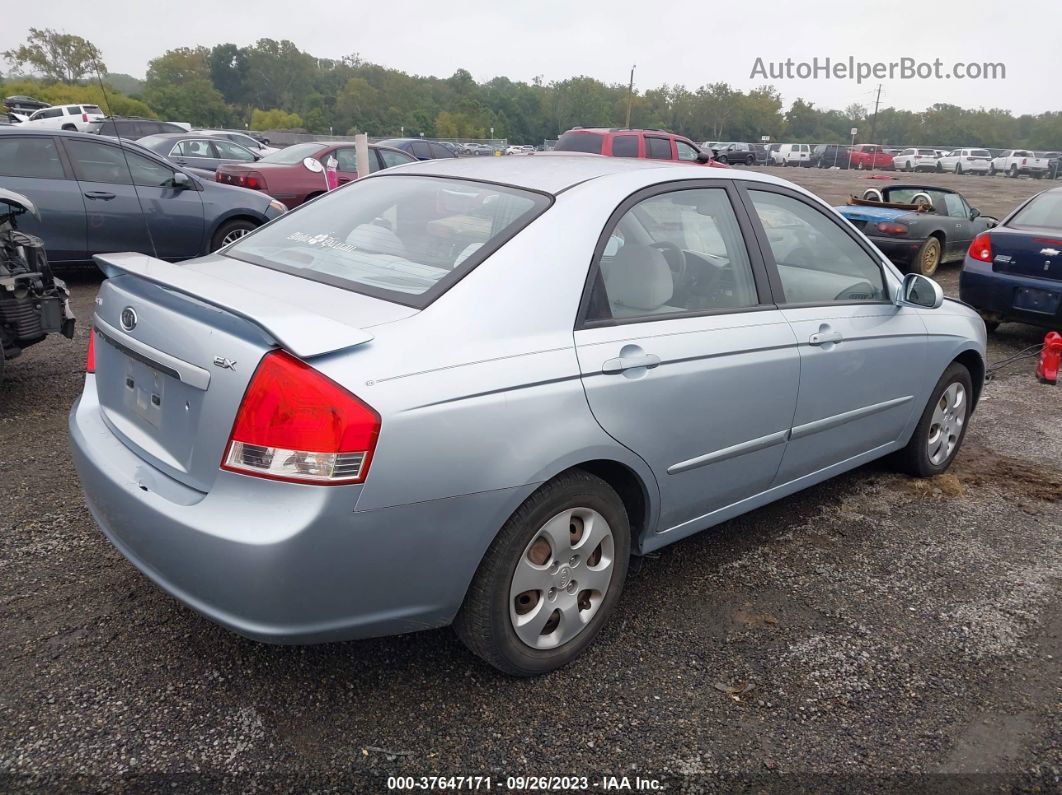 2007 Kia Spectra Ex Light Blue vin: KNAFE121675479462