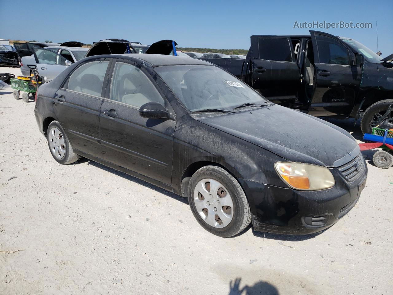 2007 Kia Spectra Ex Black vin: KNAFE121675486654