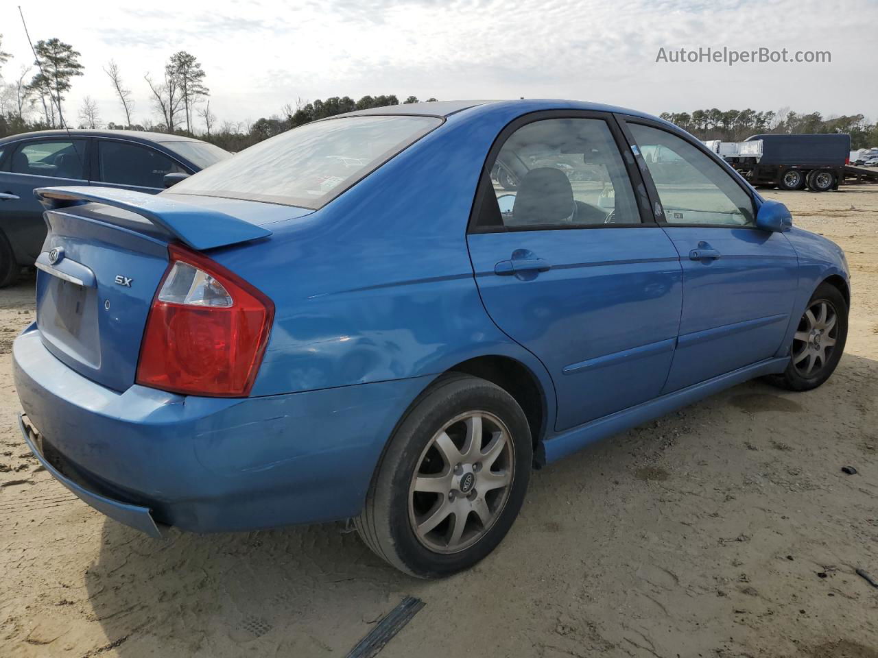 2005 Kia Spectra Lx Blue vin: KNAFE121755094506