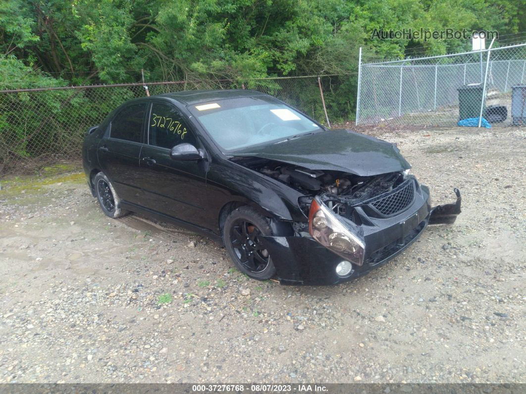 2006 Kia Spectra Ex/sx/lx Black vin: KNAFE121765249153