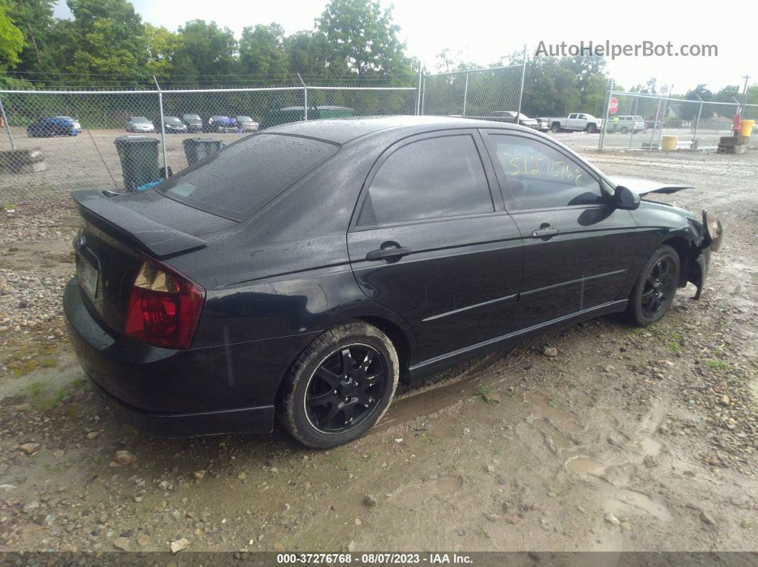 2006 Kia Spectra Ex/sx/lx Black vin: KNAFE121765249153