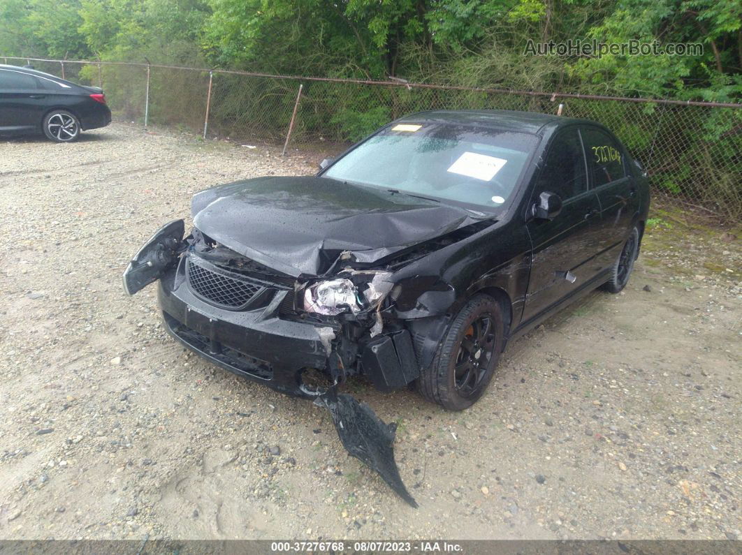 2006 Kia Spectra Ex/sx/lx Black vin: KNAFE121765249153