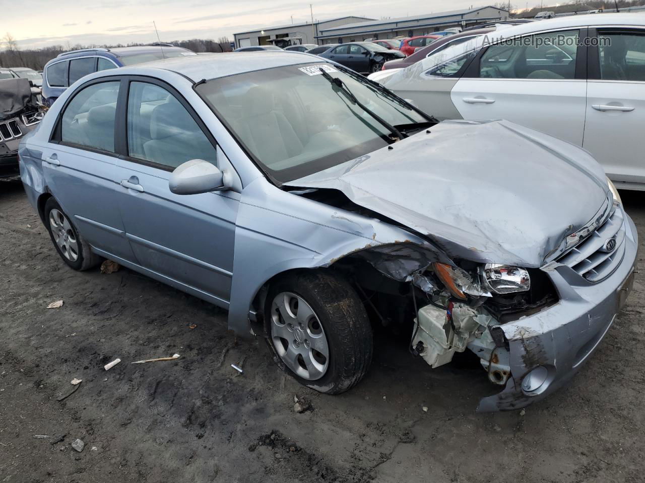 2006 Kia Spectra Lx Blue vin: KNAFE121765252585