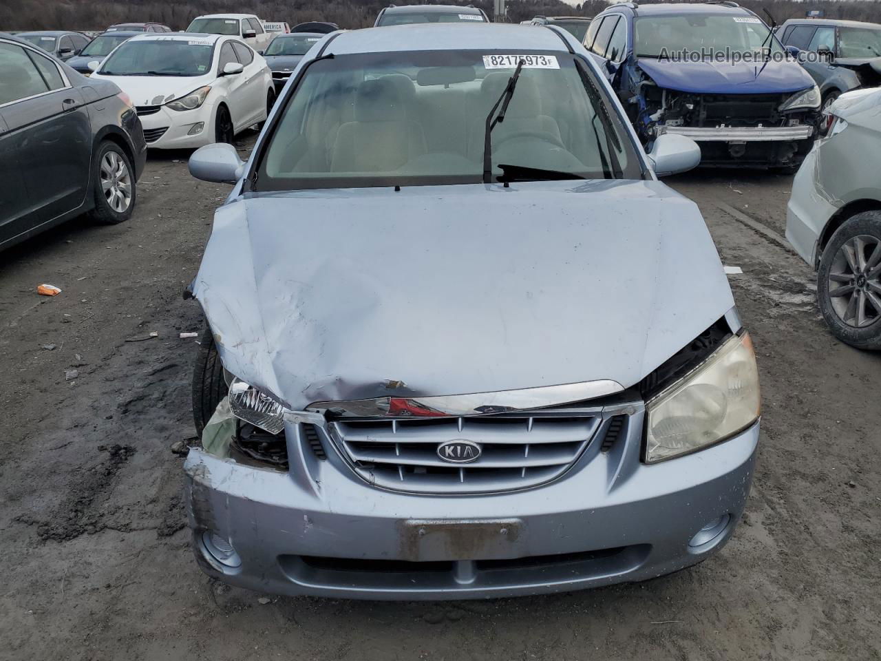 2006 Kia Spectra Lx Blue vin: KNAFE121765252585