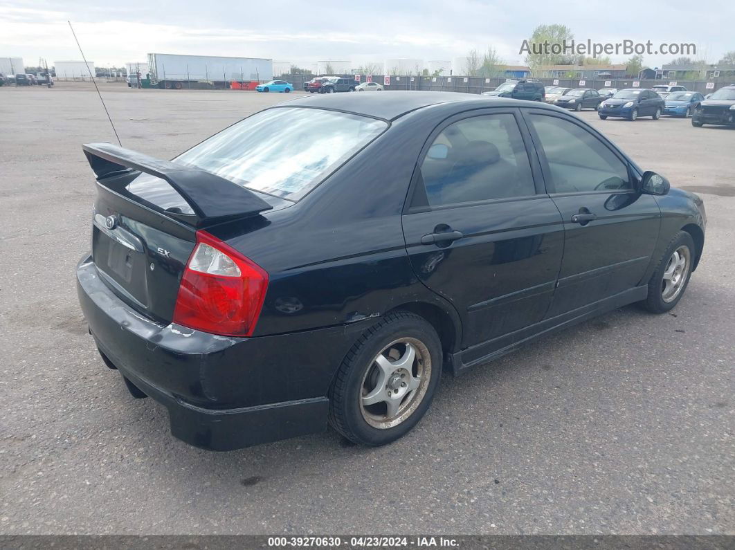 2006 Kia Spectra Ex/lx/sx Black vin: KNAFE121765259083