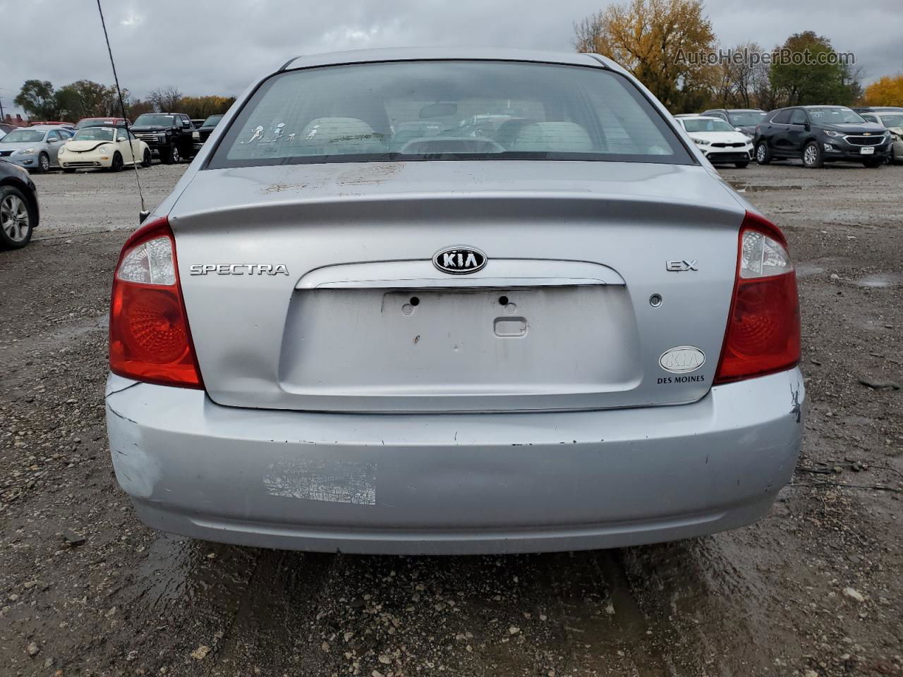 2006 Kia Spectra Lx Silver vin: KNAFE121765354453