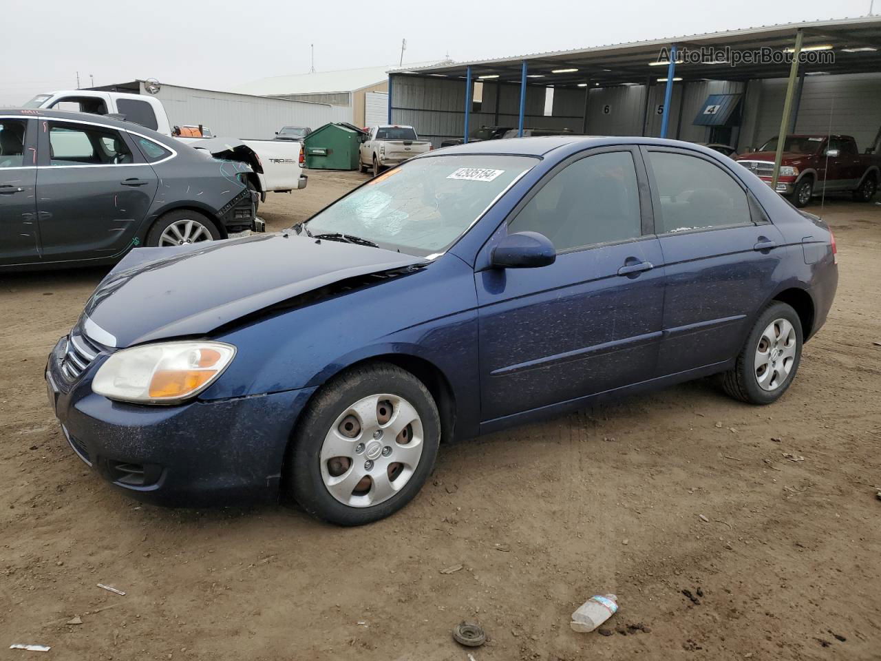 2007 Kia Spectra Ex Blue vin: KNAFE121775375711