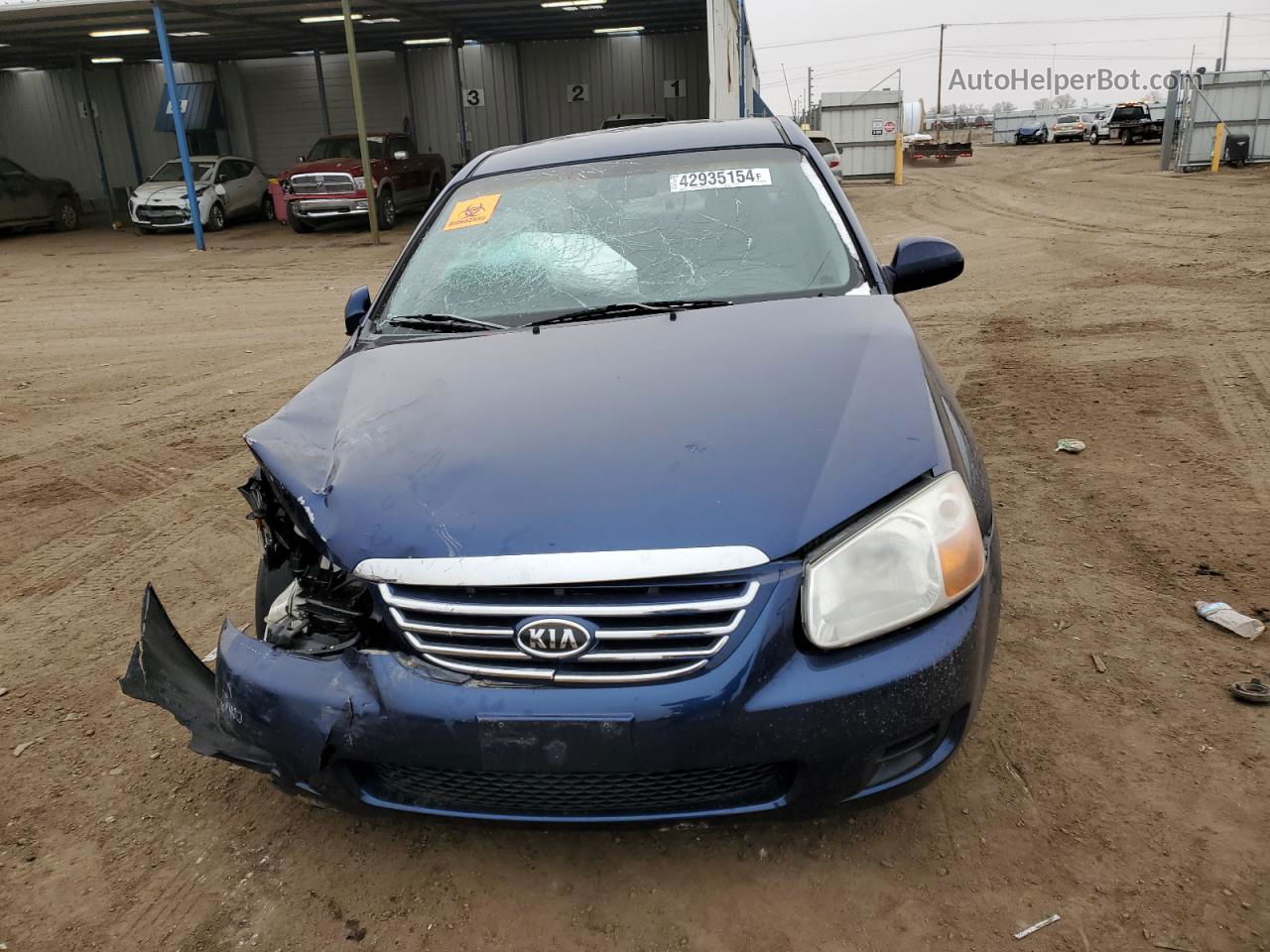 2007 Kia Spectra Ex Blue vin: KNAFE121775375711