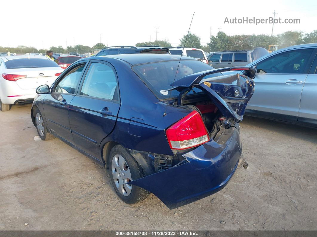 2007 Kia Spectra Ex Navy vin: KNAFE121775407458