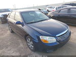 2007 Kia Spectra Ex Navy vin: KNAFE121775407458