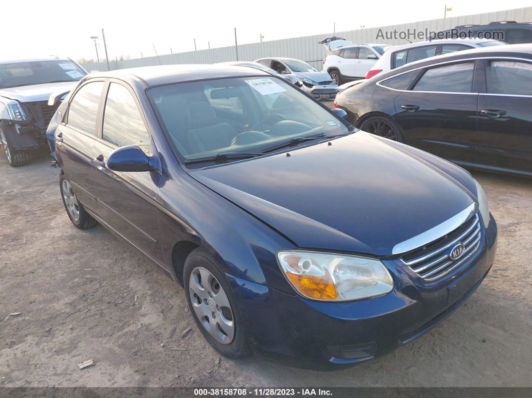 2007 Kia Spectra Ex Navy vin: KNAFE121775407458